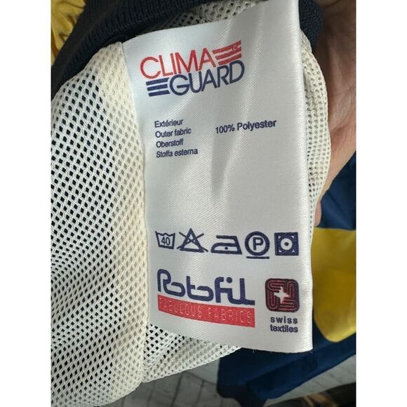 CUTTER & BUCK yellow blue red CLIMAGUARD mens windbreaker coat size L NWT - Picture 9 of 12